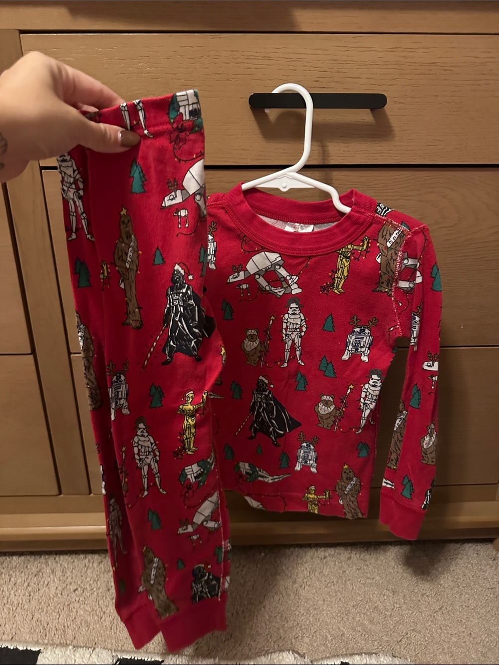 Hanna Andersson Red Star Wars Character Kids Pajama Set